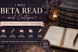 beta read critique, romance beta reader, beta reader fantasy, alpha beta reader