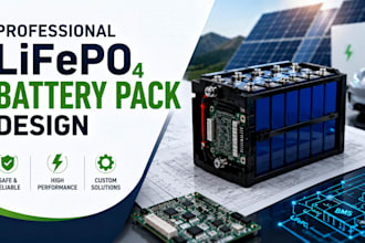 design lifepo4 battery pack lithium battery bms ev solar energy storage