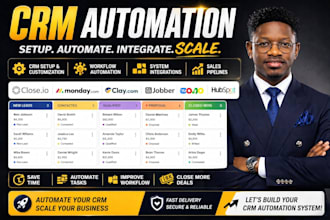 close io crm monday clay com jobber zoho hubspot pipedrive freshsales make com