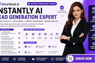 setup instantly ai lead generation smartlead ai cold email smart sequence