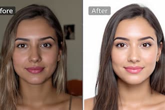professional photo editing and retouching in photoshop