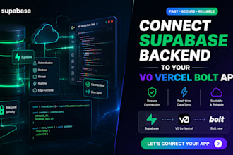 connect supabase backend to your v0 vercel bolt new and lovable
