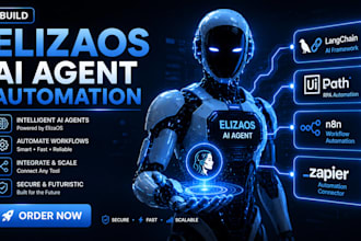 develop elizaos ai agent langchain uipath n8n zapier automation llm