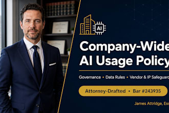 draft your complete attorney drafted ai usage policy for business