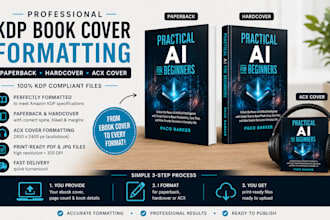 turn your ebook cover to paperback or hardcover for KDP