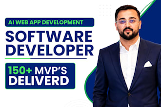 be your software developer, saas developer or will do ai web app development