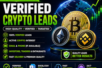 provide hot verified crypto and forex leads