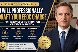 professionally draft your eeoc charge for wrongful termination or discrimination