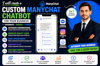 create a custom manychat chatbot for your business
