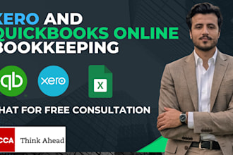quickbooks online and xero setup and clean up bookkeeping