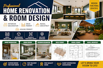 do home renovation room design interior decorator deck permit naval architect