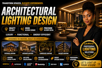 create professional architectural and interior lighting design