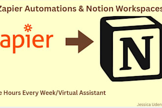 set up zapier automations and notion workflows for your business