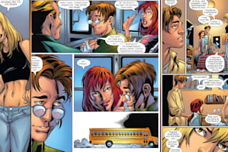 do comic book illustration graphic novel comic strip webcomic comic artist