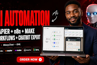 build n8n ai agent, n8n zapier automation, n8n workflow, ai workflow automation