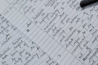 handwriting service for notes
