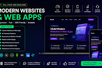 design and develop a modern responsive website