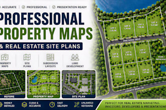 create professional property maps and real estate site plans