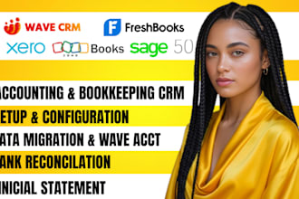 do data migration on wave accounting freshbook xero zoho book sage 50
