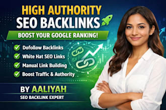 create high authority da90 plus dofollow SEO backlinks for google ranking