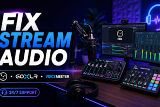 fix goxlr, voicemeeter, obs, elgato mic and rodecaster audio for clear streaming