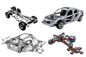 design automotive and vehicle part,car frame 3d print,cad model,car chassis,step