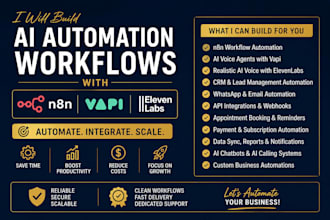develop ai voice automation using n8n vapi and elevenlabs