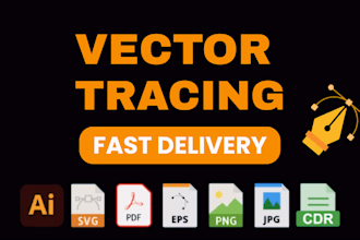 do vector tracing, image to vector, convert logo to vector