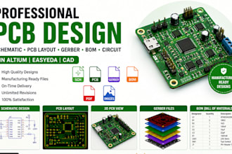 design pcb layout schematic gerber bom and circuit in altium easyeda cad