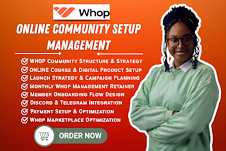 setup whop community whop online community whop store whop management whop store
