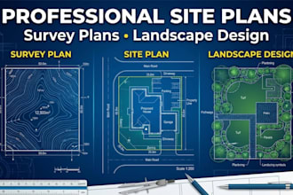 land survey plan drawing, draw lot plan sketch, convert pdf to cad precisely
