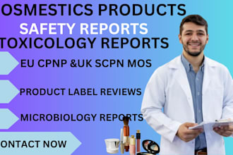provide professional cosmetic compliance and safety reports