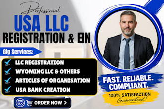 do us llc registration, wyoming llc, and usa bank creation