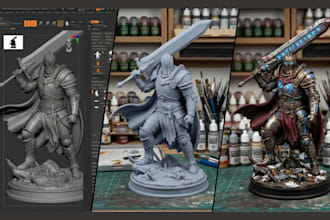 3d print and paint your 3d warhammer figurine 40k toys 3d anime figure 3d model