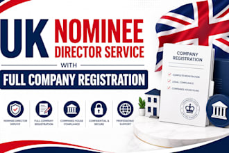 provide nominee director service for UK company and do UK company registration