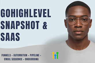 setup your ghl saas  whitelabel agency with snapshots and automation