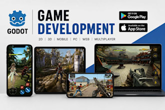 develop 2d 3d game in godot game development for mobile, pc, webgl, browser