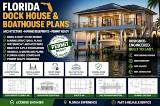 design florida dock house plans, boathouse architecture, marine blueprints