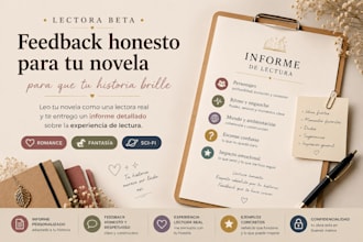 lectora beta especializada en romance y fantasía en español