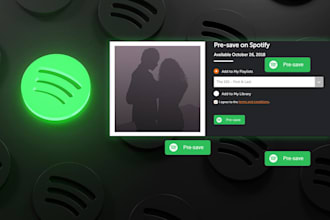 set up campaign for unrelease spotify song to get pre save