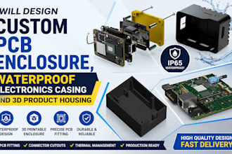design custom pcb enclosure waterproof electronics casing and 3d product housing