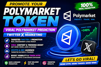 promote your polymarket token, viral polymarket prediction, twitter x marketing