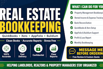 do real estate bookkeeping in quickbooks xero appfolio buildium