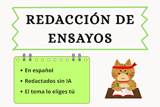 tu ensayo académico para la universidad o con otros propósitos
