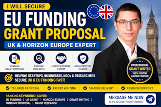 secure eu funding grant proposal UK horizon funding