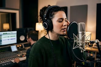 be female singer for edm melodic house afro house, slap house, deep tech or dnb