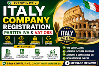 do italy company registration, partita iva and vat oss