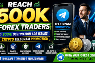telegram ads, hit 500k forex trader, telegram promotion telegram forex promotion