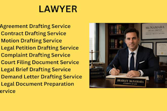 draft motions, petitions, lawsuits, and legal pleadings