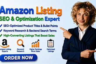 write amazon product listing with SEO title bullet points and backend keywords
